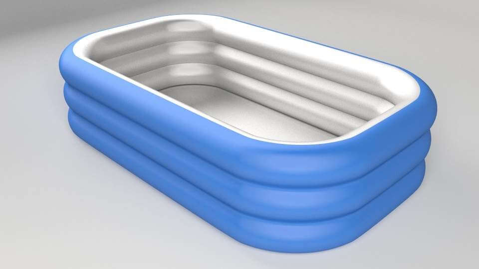 Inflatable Pool Rectangle Shape 3d Model