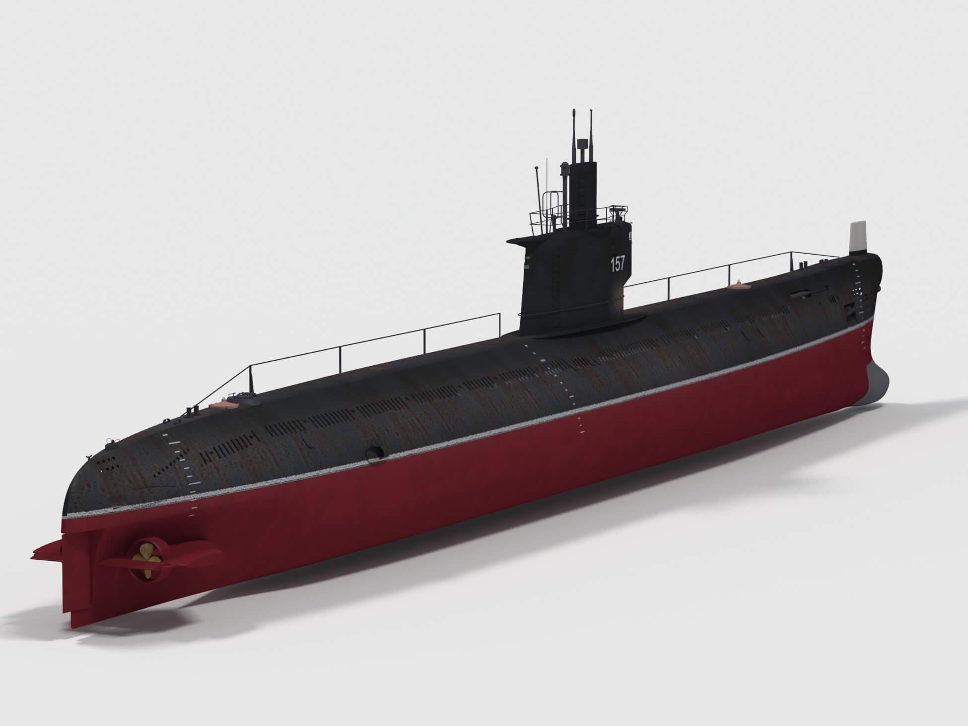 Type 033 Romeo Class Submarine 3D Model by FiniasK