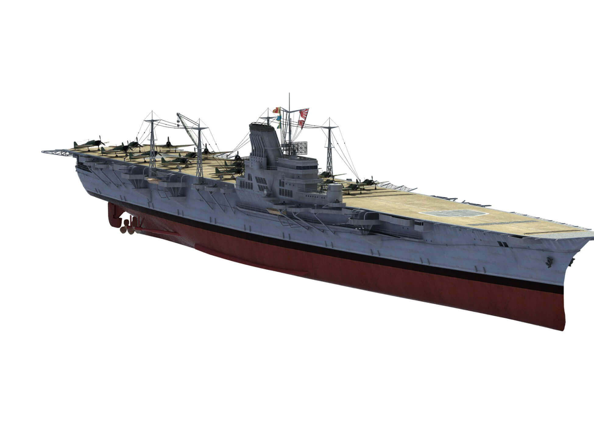 Taiho Japanese IIWW Carrier - 3D Model by FiniasK
