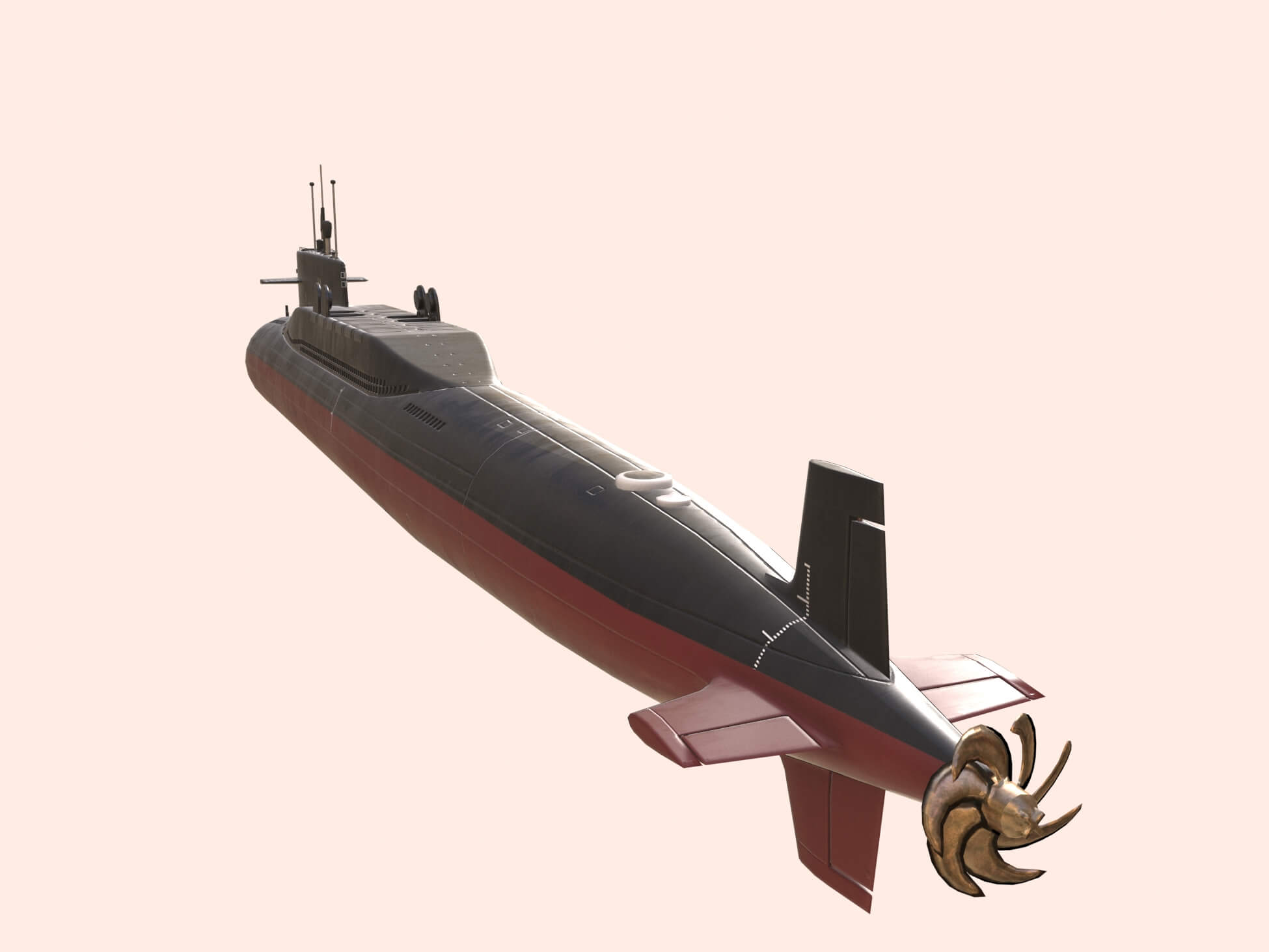 Type 092 Xia Class Submarine 3D Model by FiniasK