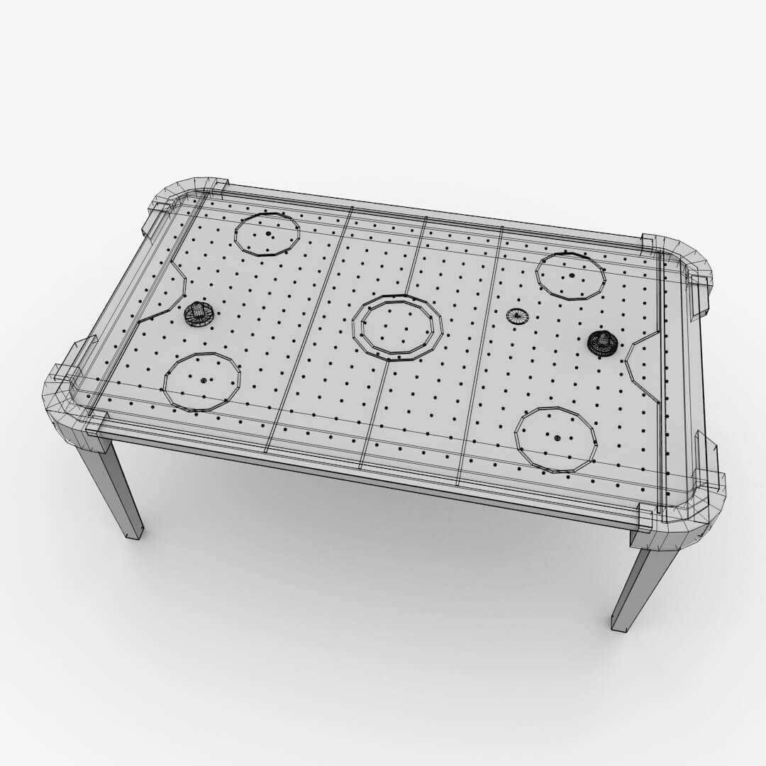 Air Hockey Table 3D Model by firdz3d