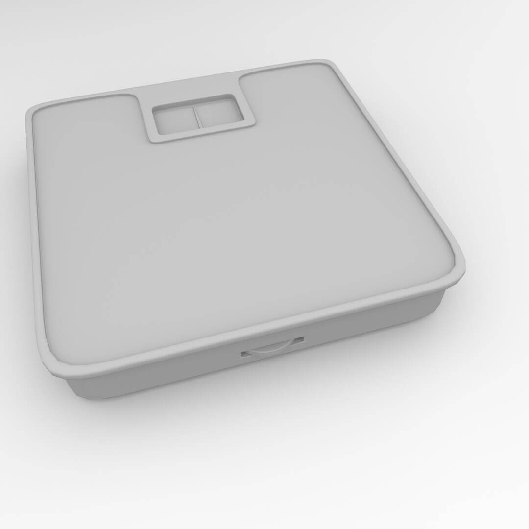 Bathroom Scale 3D Model by firdz3d