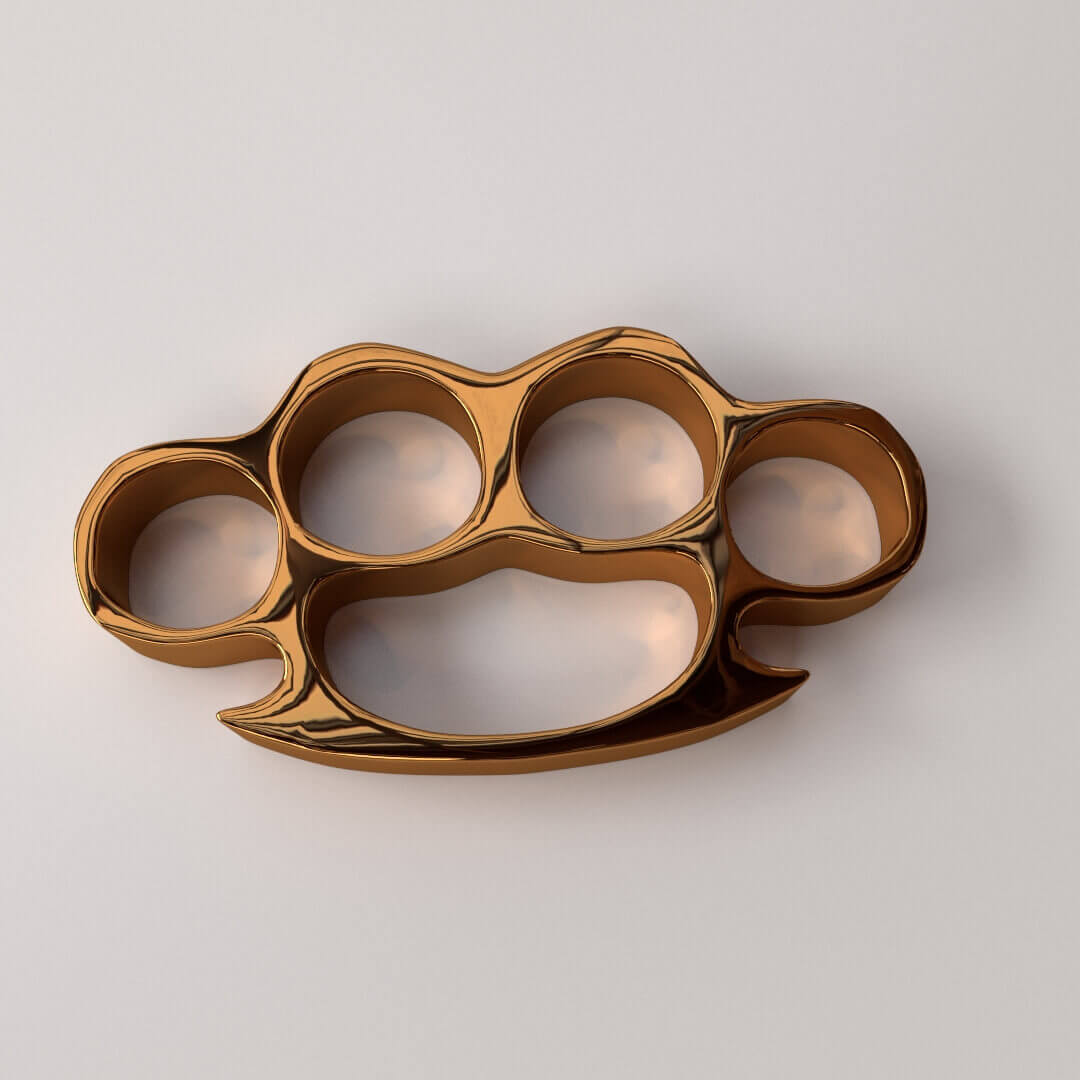 Brass Knuckles 3D Model by firdz3d