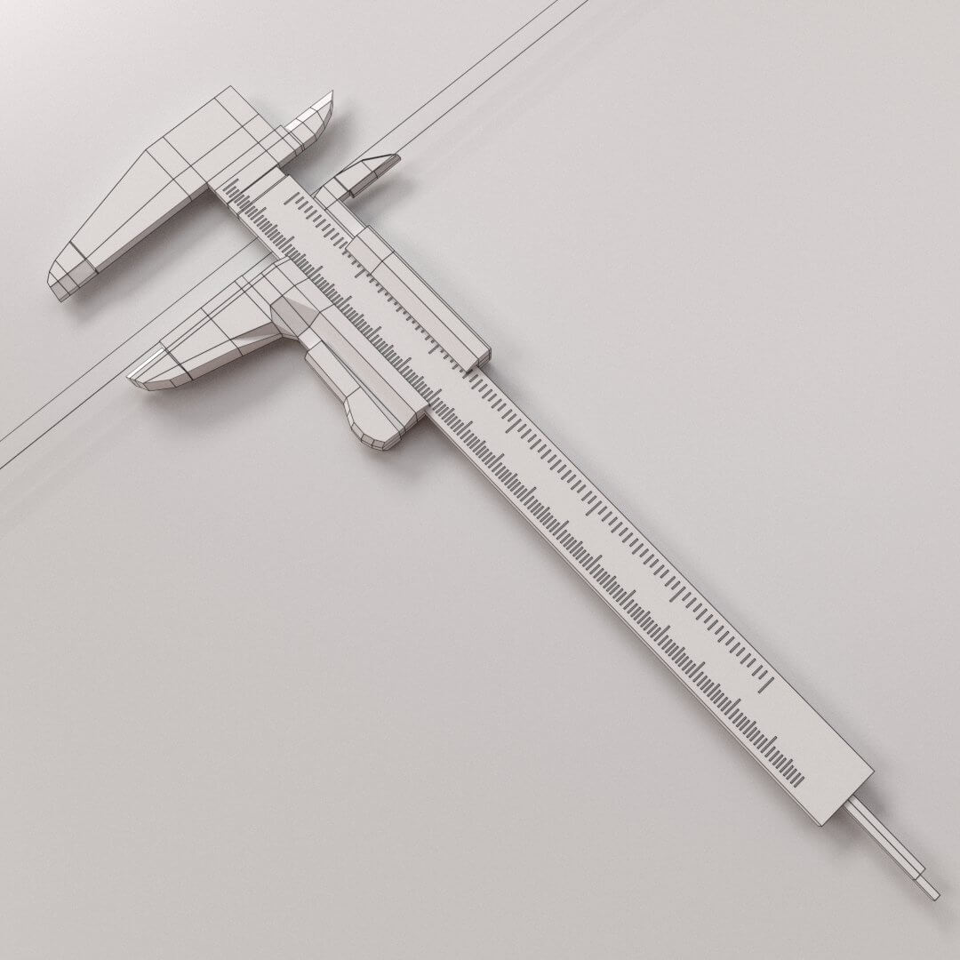Caliper 3D Model by firdz3d