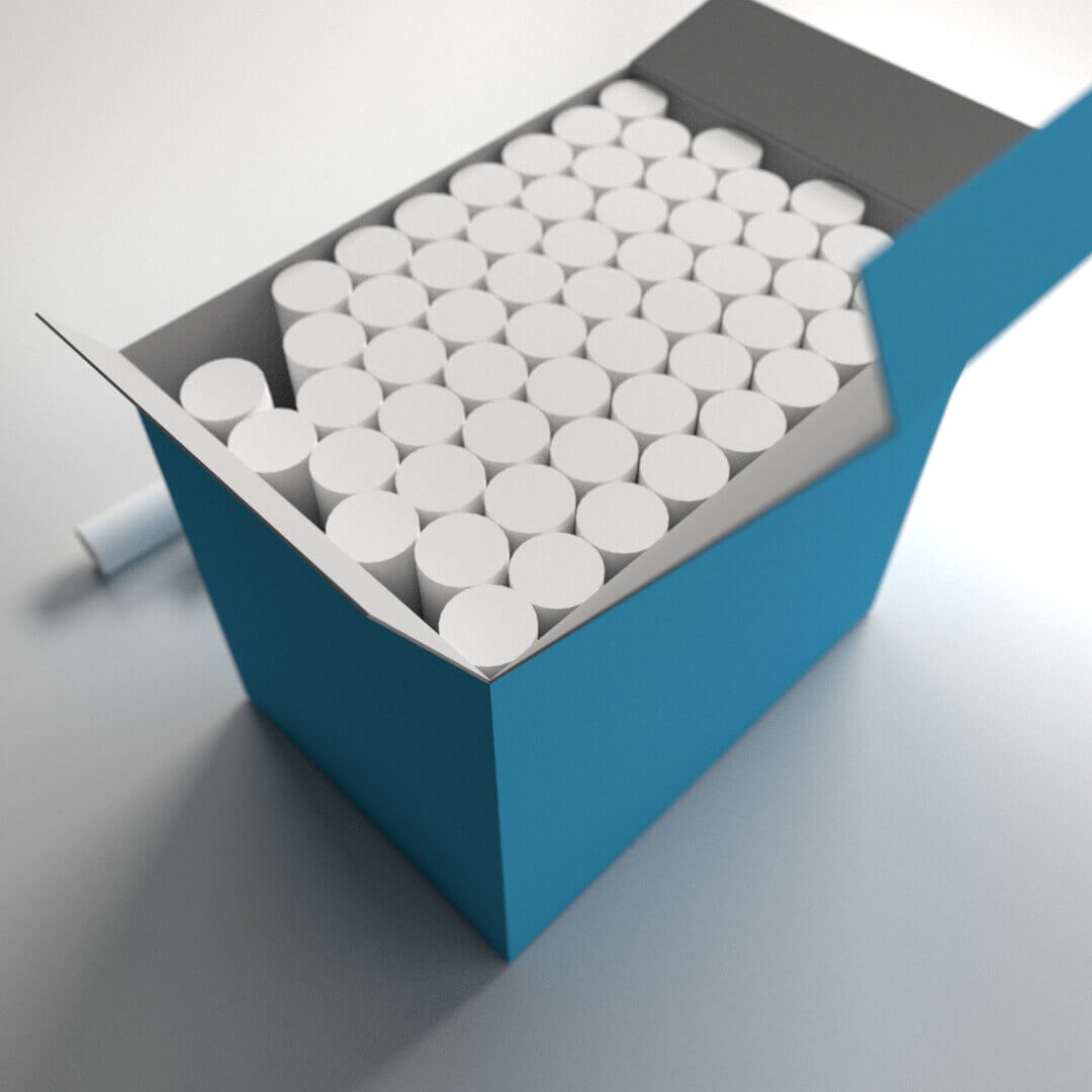 Chalk Box 3D Model by firdz3d