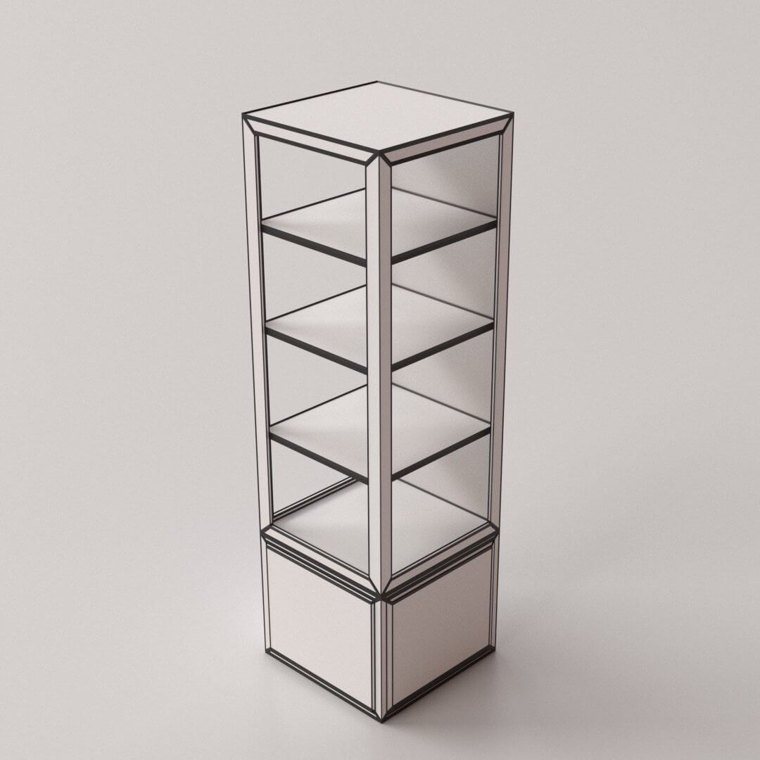 Glass Display V2 3D Model by firdz3d