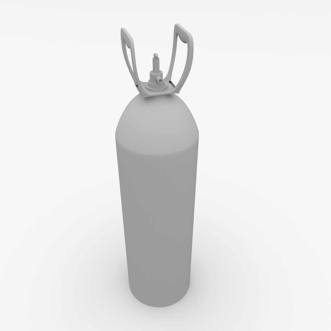 Helium Tank 3D Model by firdz3d