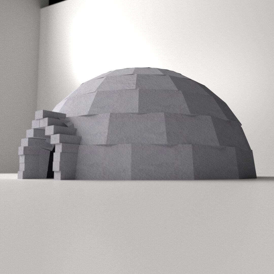 Igloo - 3D Model by firdz3d
