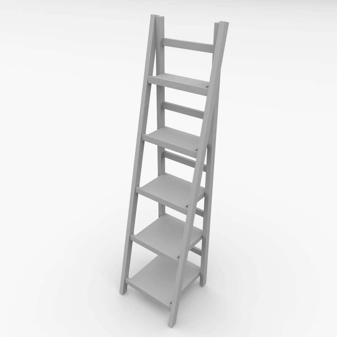 Ladder Shelf 3D Model by firdz3d