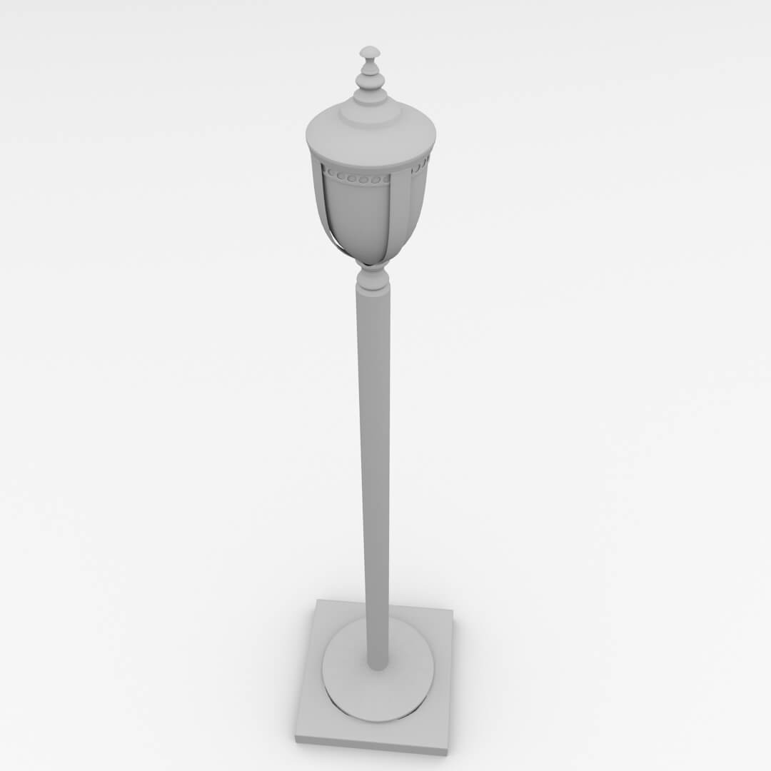 Light Post 3D Model by firdz3d