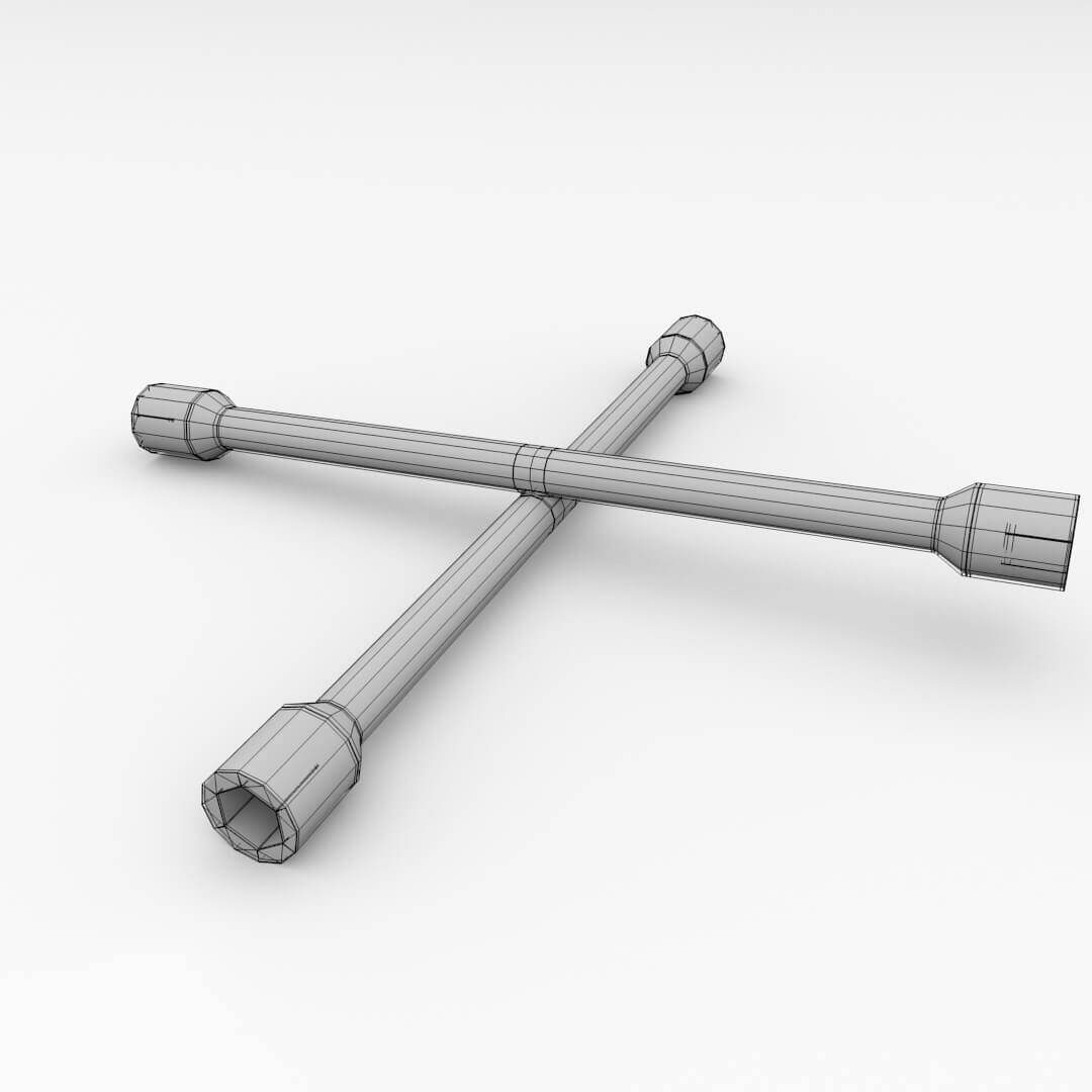 Lug Wrench 3D Model by firdz3d