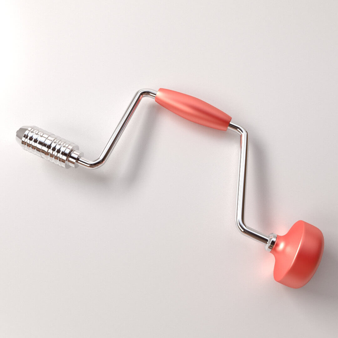 Manual Hand Drill 3D Model by firdz3d