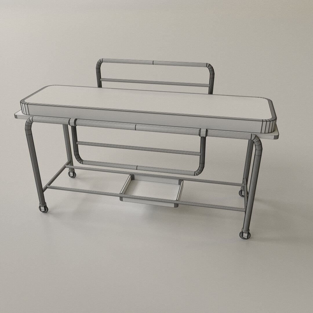 Medical Gurney 3D Model by firdz3d