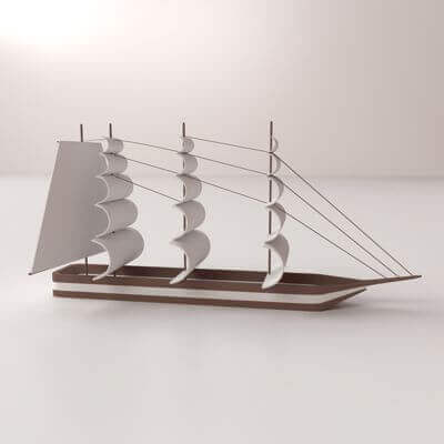 Miniature Ship - 3D Model by firdz3d