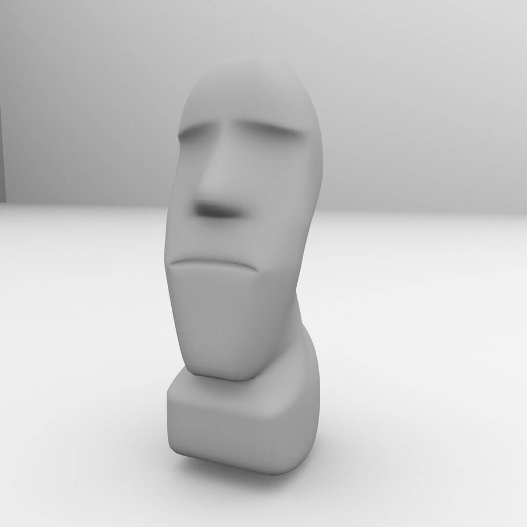 Moai Statue 3D Model by firdz3d