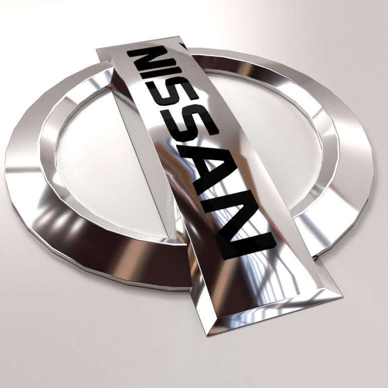 Logo nissan 3d