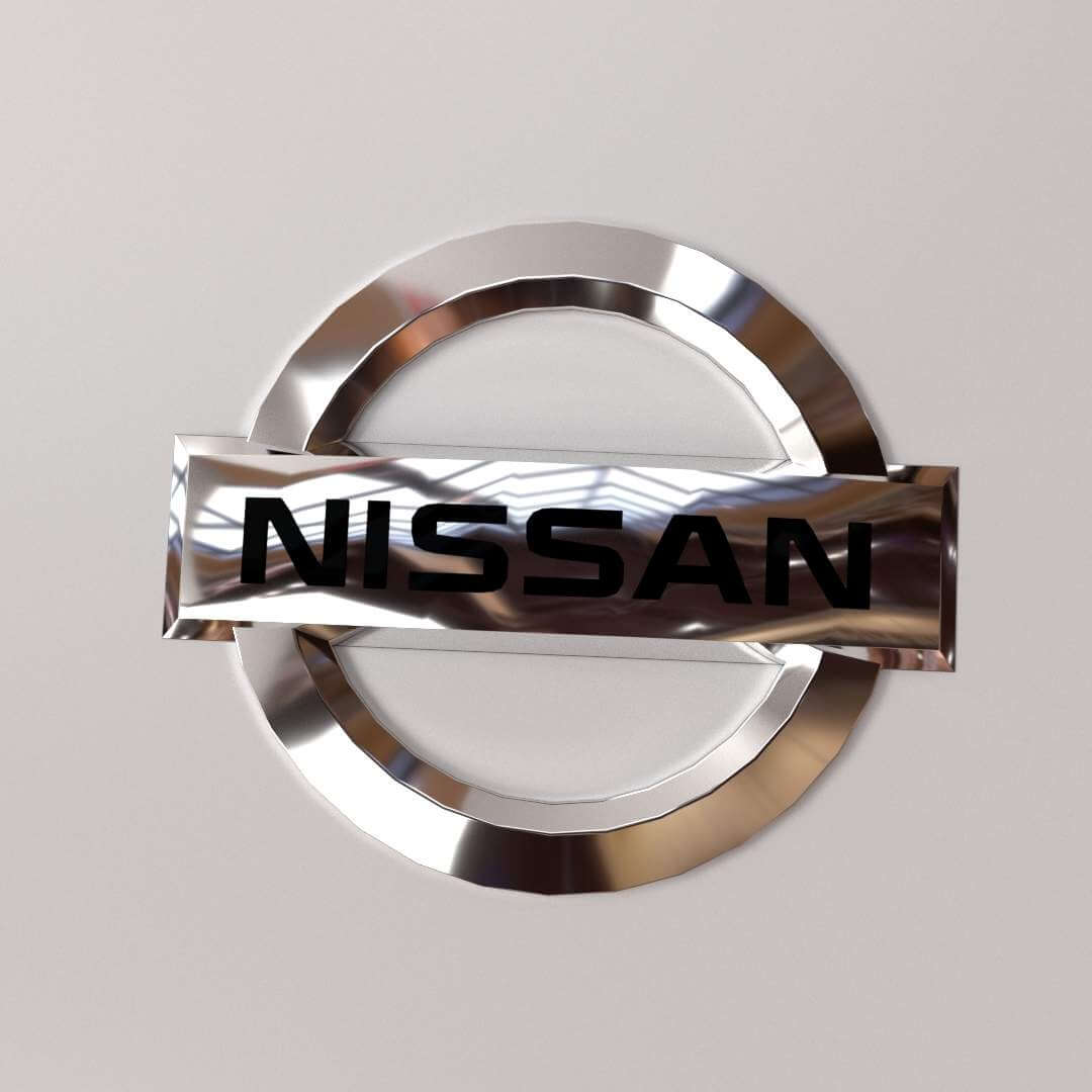Logo nissan 3d