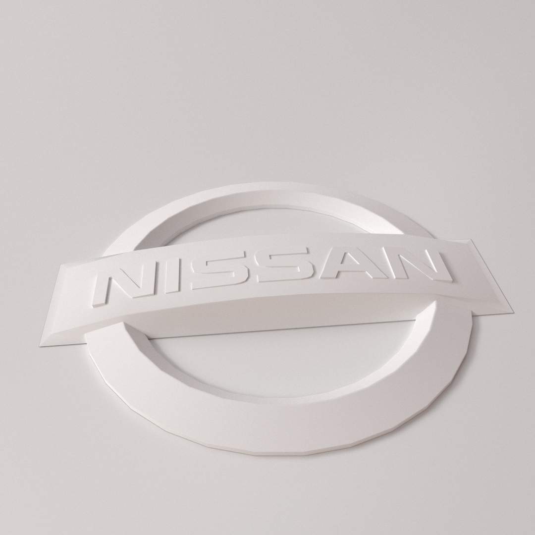 Logo nissan 3d