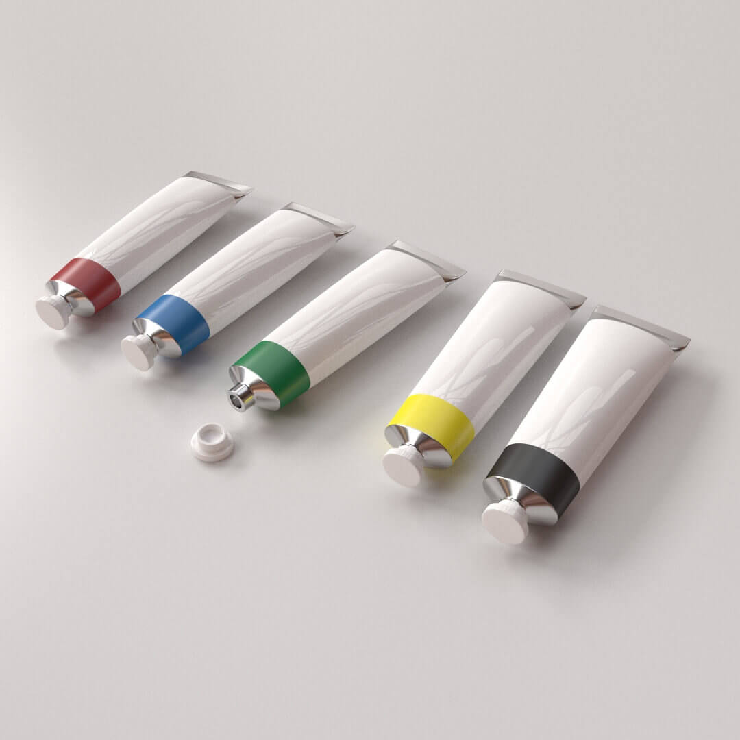 Paint Tube 3D Model by firdz3d