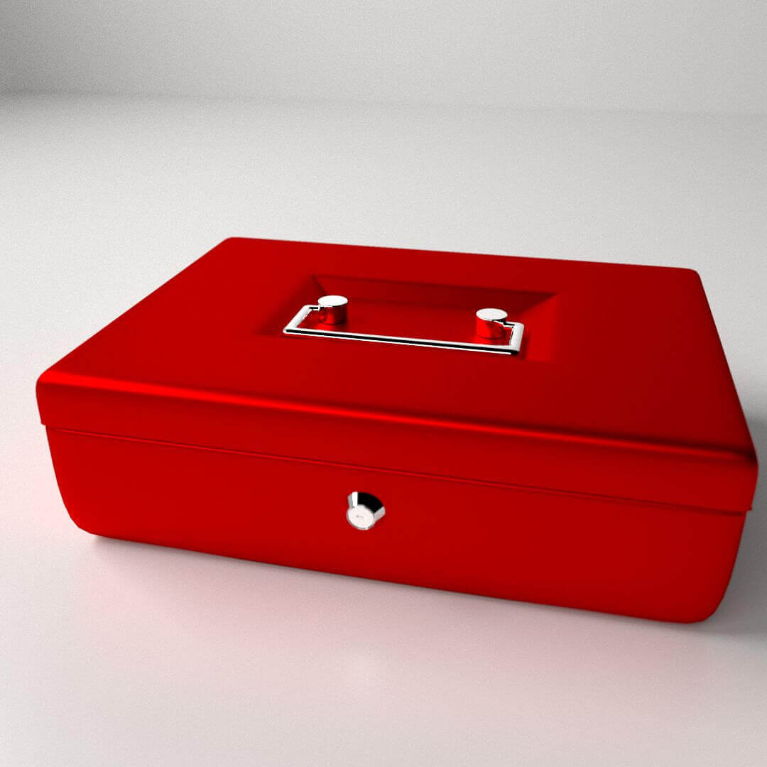 Petty Cash Box 3D Model by firdz3d