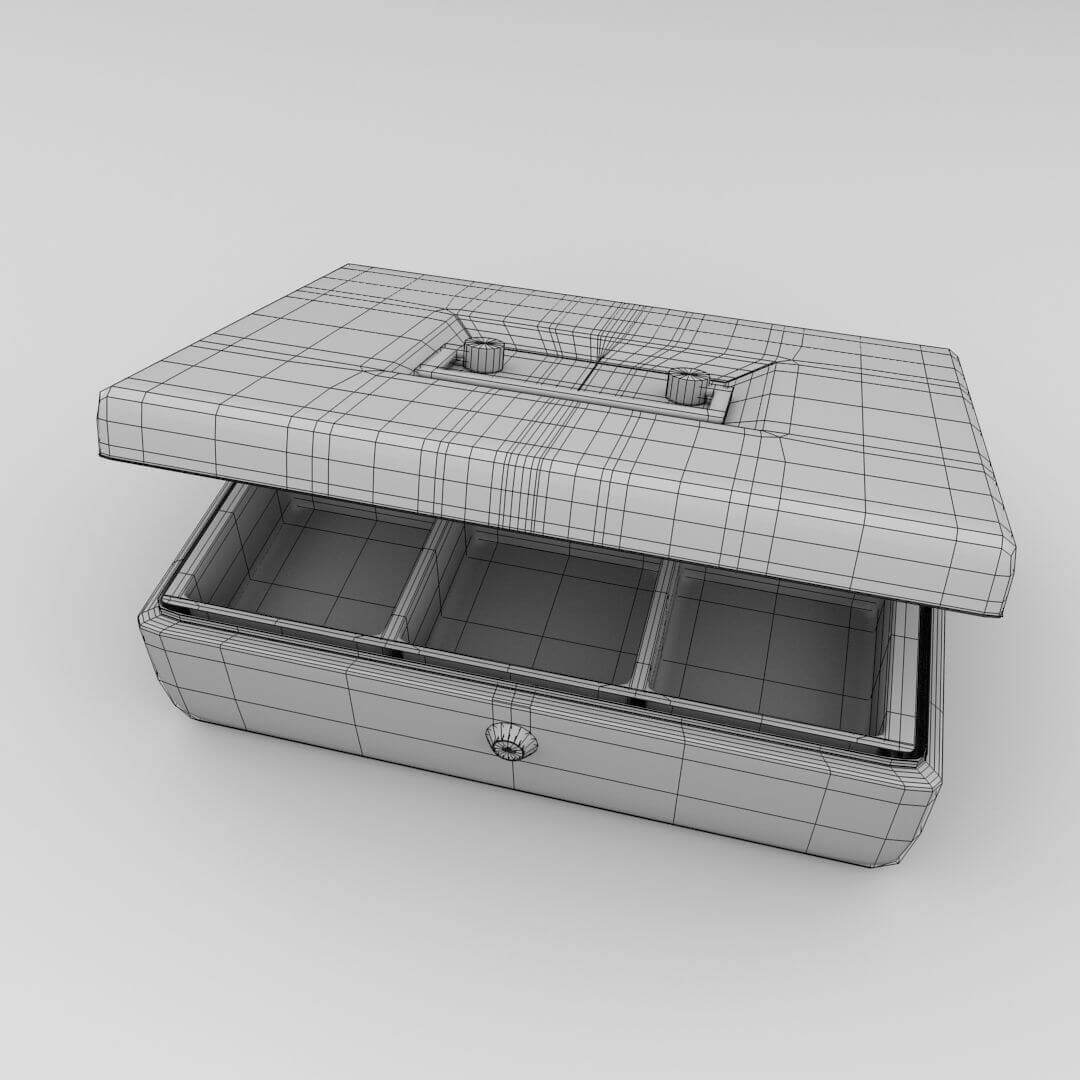 Petty Cash Box 3D Model by firdz3d