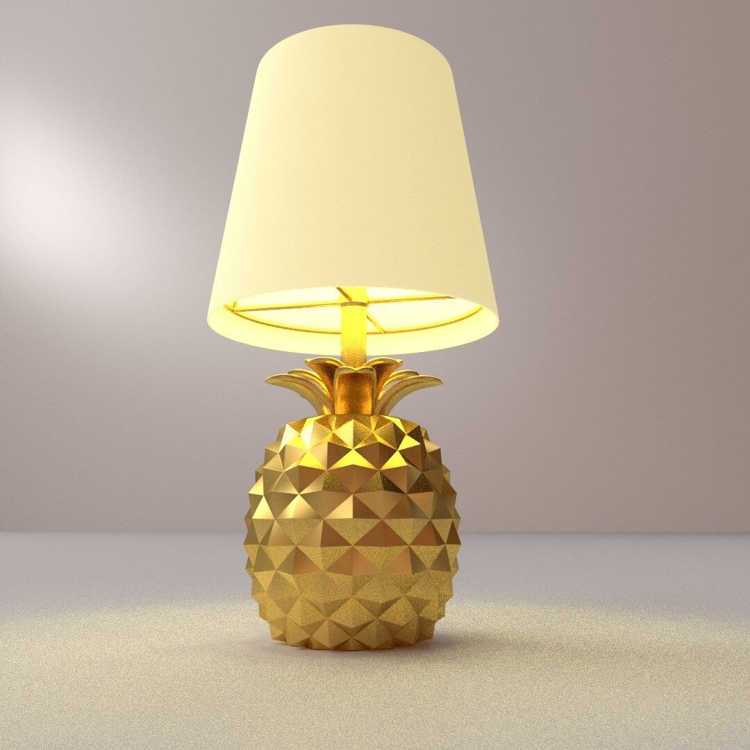 Pineapple Lamp 3D Model by firdz3d