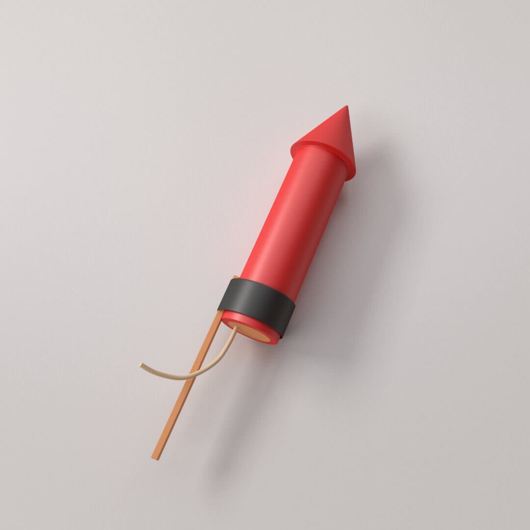 Rocket Firework 3D Model by firdz3d