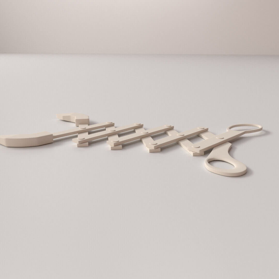 Scissor Extension Arm 3D Model by firdz3d