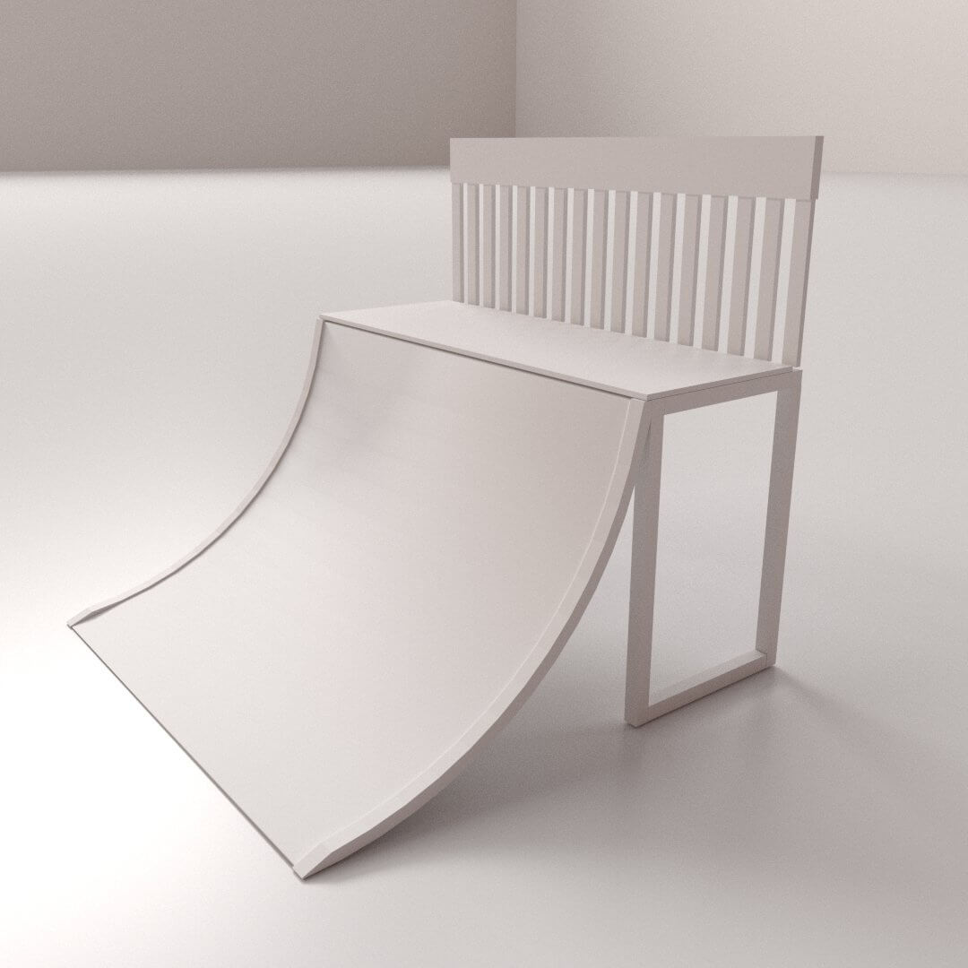 Skate Ramp 3D Model by firdz3d