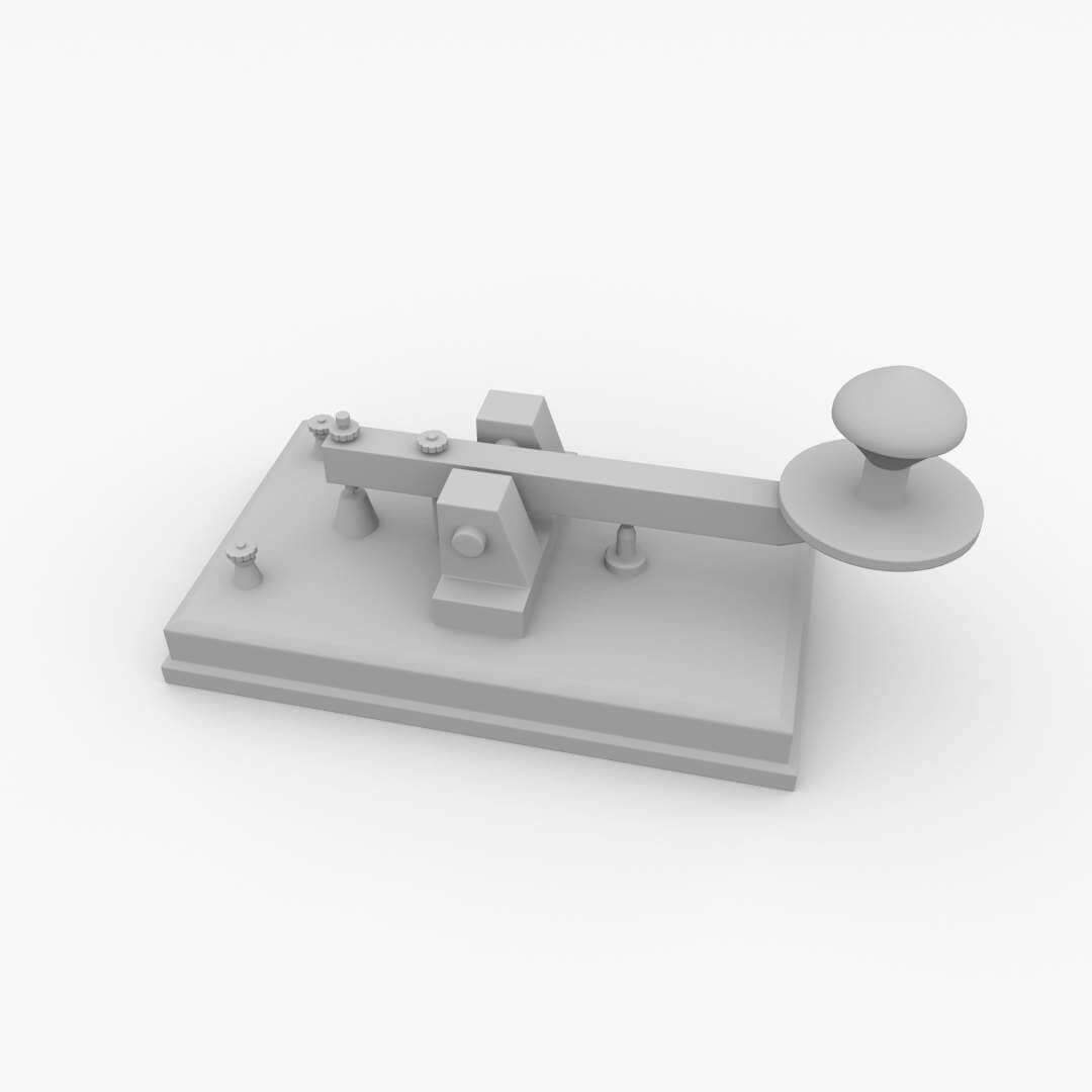 Telegraph Key - 3D Model by firdz3d