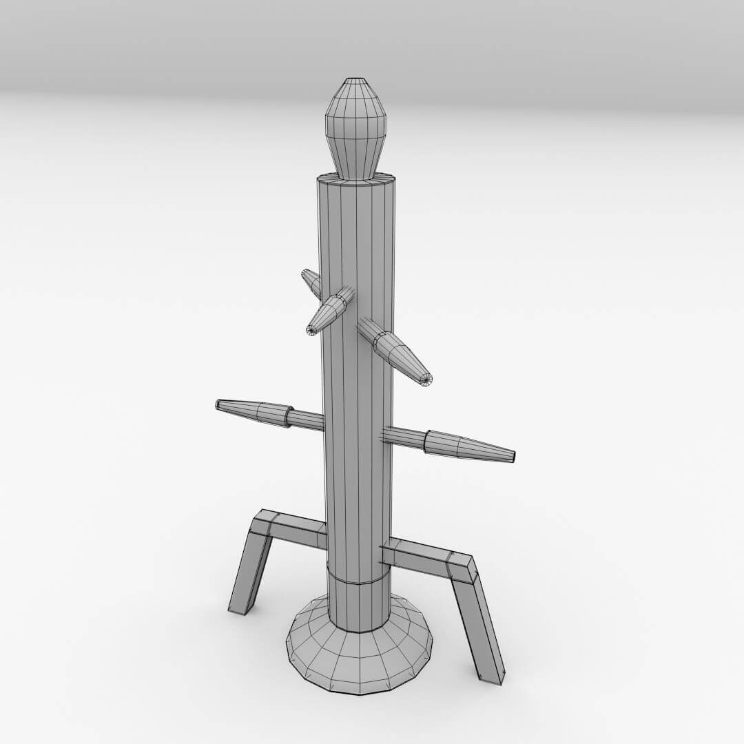 Wooden Dummy - 3D Model by firdz3d
