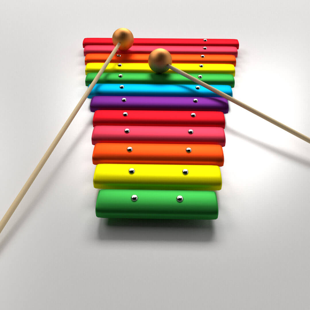 Xylophone 3D Model by firdz3d