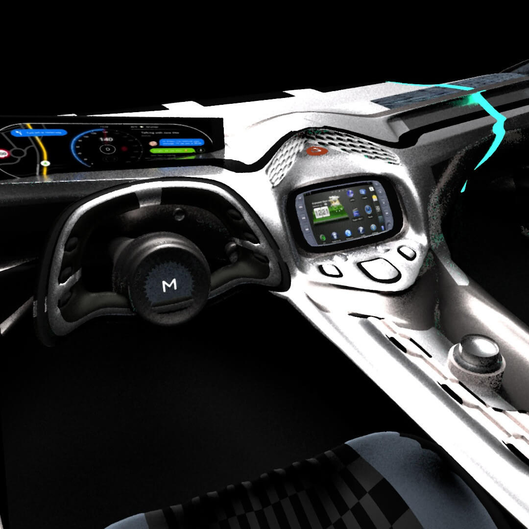 Modern Car Dashboard 3D Model by For 1 dolar