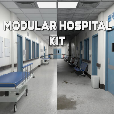 Modular Hospital Corridor Kit