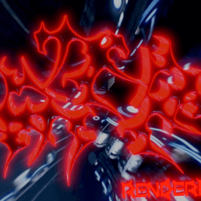 Red vibe graffiti  RenderHub Lettering