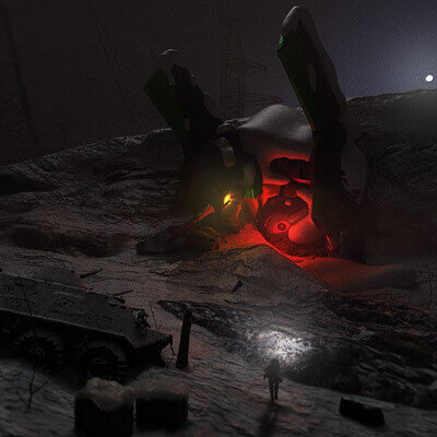 Destroyed EVA 001