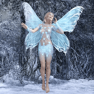 Happy Winter Fairy - First Snowfall of the Season