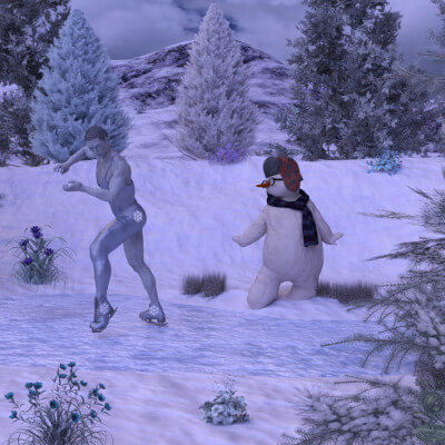 Ice Skate winter fun 01 V01 Earthwalk -