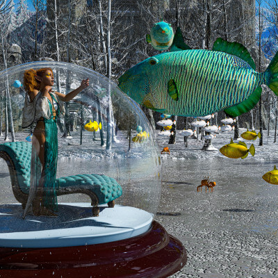 Winter Fantasy Flying Fish