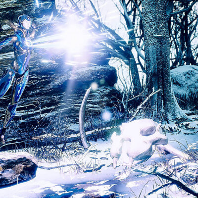 The Flying Humanoid in the Frozen Forest