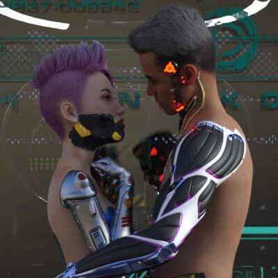 Cybertronic Love in the Parts Department.