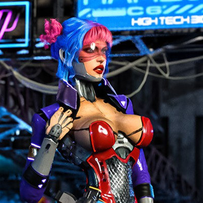 Blu Ice. Sexy robot contest entry 1.