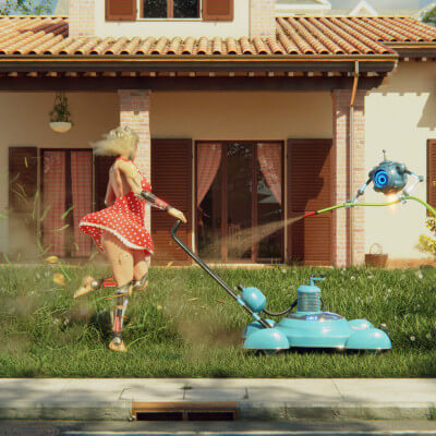 Retro Futuristic Summer Afternoon