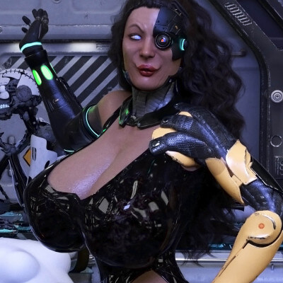 Sexy miilf Mother robot and Cyborg Factory