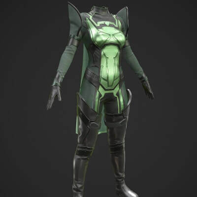 Sci-fi female outfit