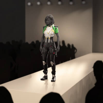 Sci-fi female outfit
