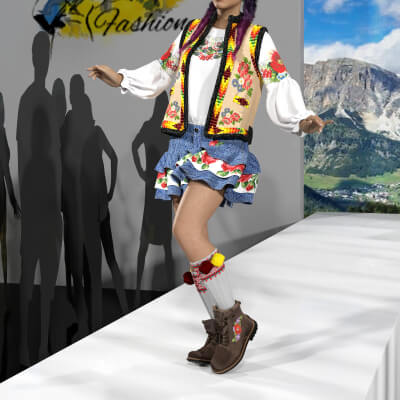 Modern melody of the national costume of Ukraine.