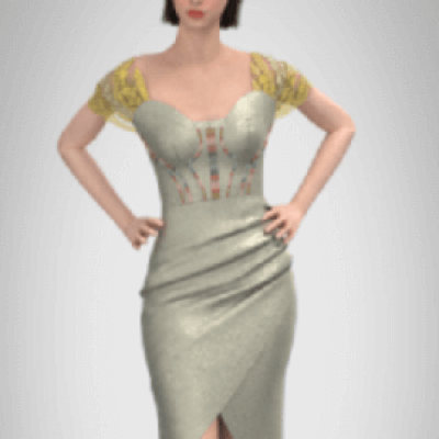 Corset Draped Skirt