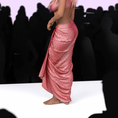 Indian Style Draped Dress
