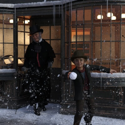 Merry Christmas Mr Scrooge. BAH HUMBUG. Be off with you.